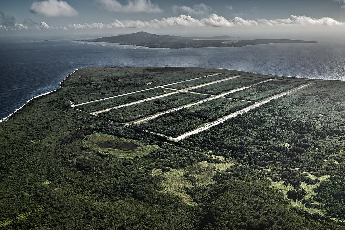 fat man rising, rip #75, tinian, 2014 (north field was once the biggest and busiest airport in the world! fat man and little boy took off from here to hiroshima and nagasaki)