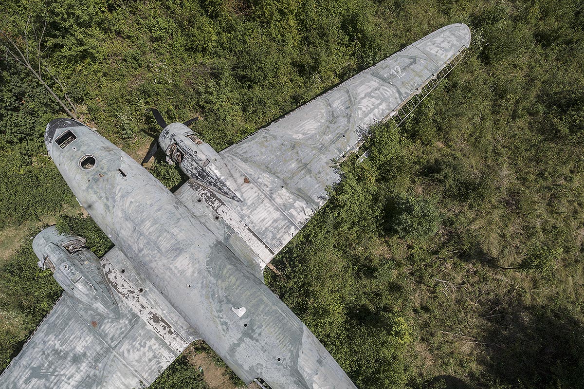 rip #94, croatia, 2017 (a c-47 left behind when the yugoslavien army left this airport facility in 1991 during the balkan war)