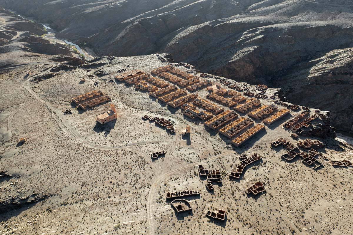 aouli, fantomeville #1, morocco, 2023 (colonial mine housing. when the french left due to sinking lead prices many locals continued mining illegally leading to fatal chaos)