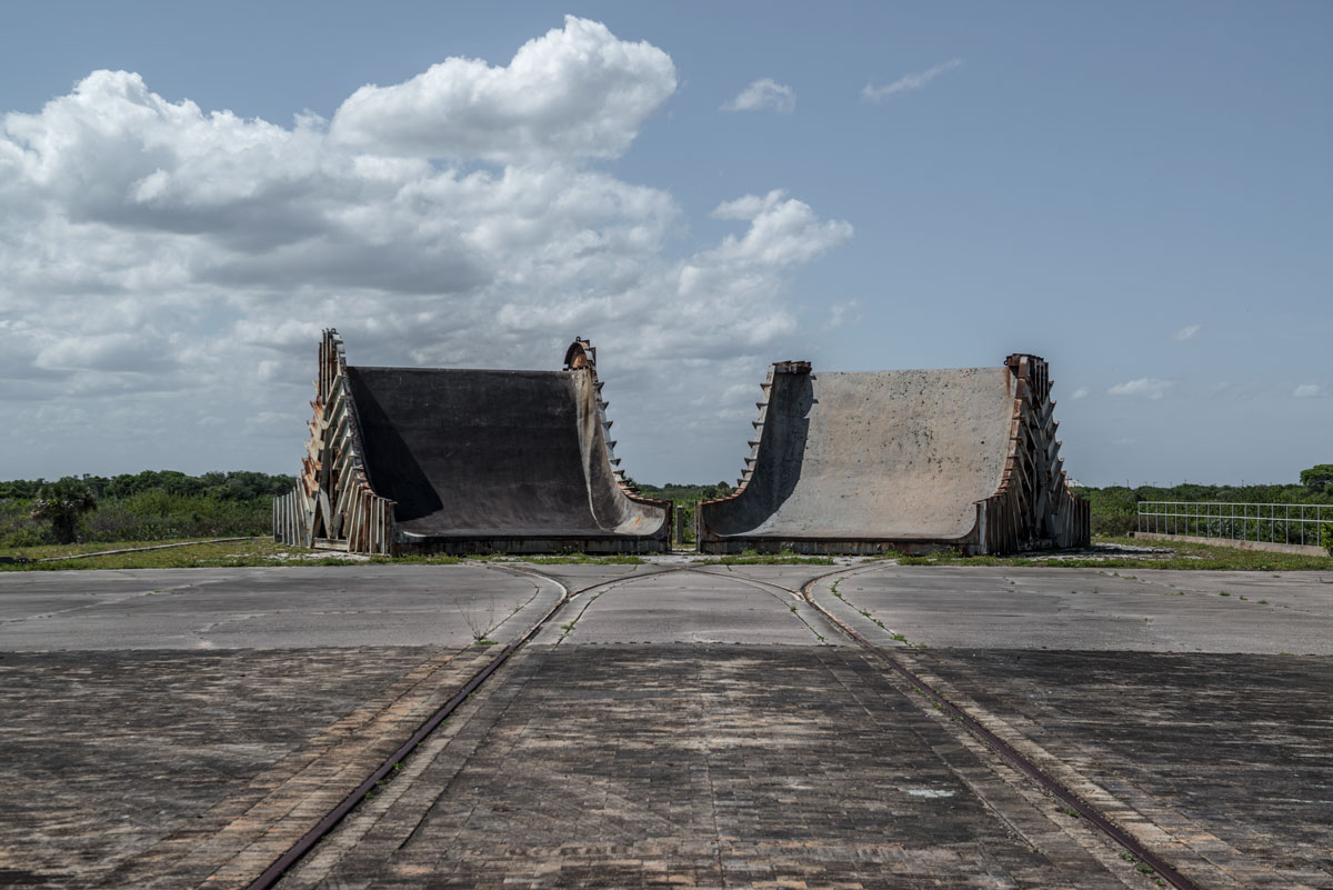 space junk #8, usa, 2016 (flame deflectors at launch complex 34 at cape canaveral used for the apollo space program and site of apollo 1 fire)