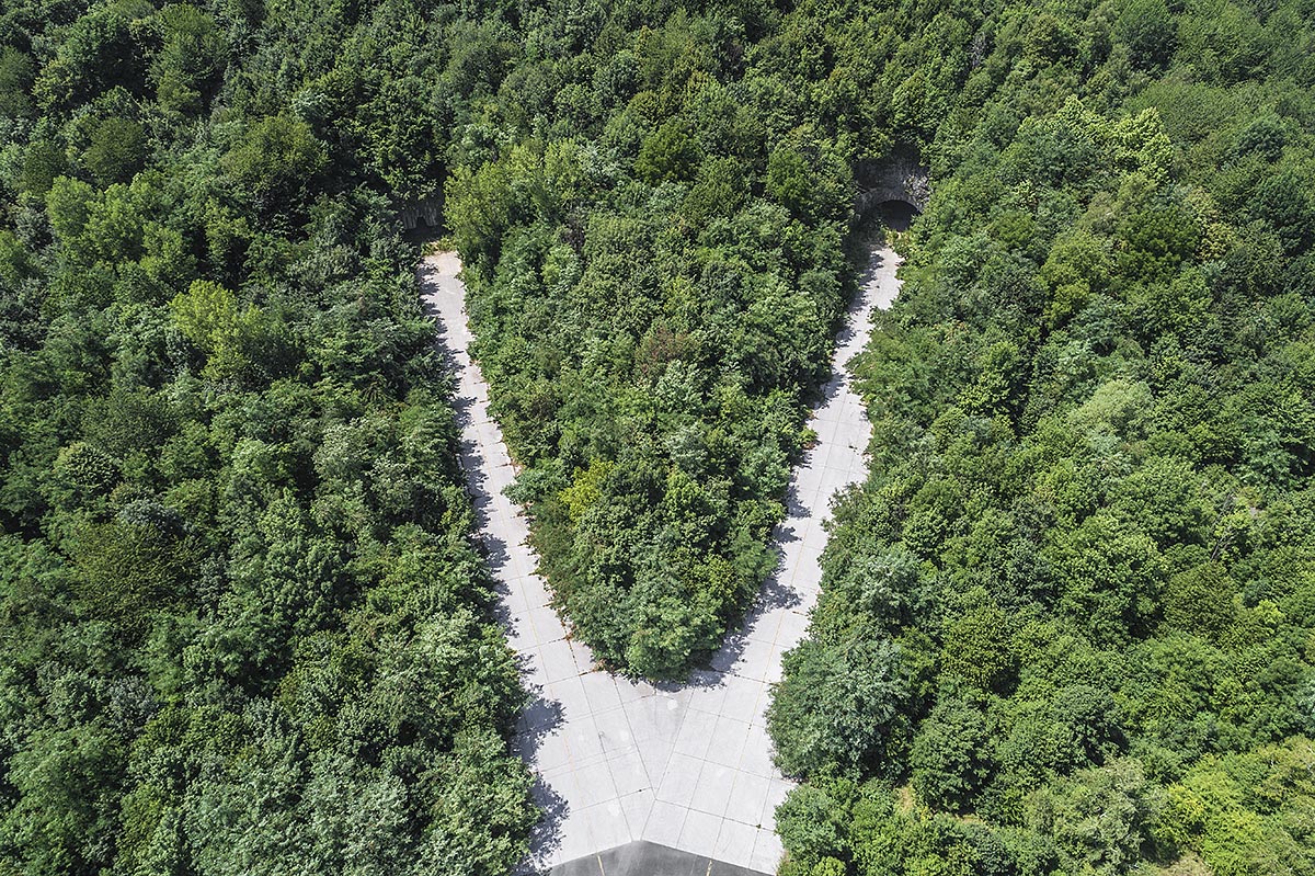 rip #95, croatia, 2017 (largest underground airport for 80 mig aircraft and 1500 workers. nuclear bomb proof. destroyed in 1991 in the balkan war)