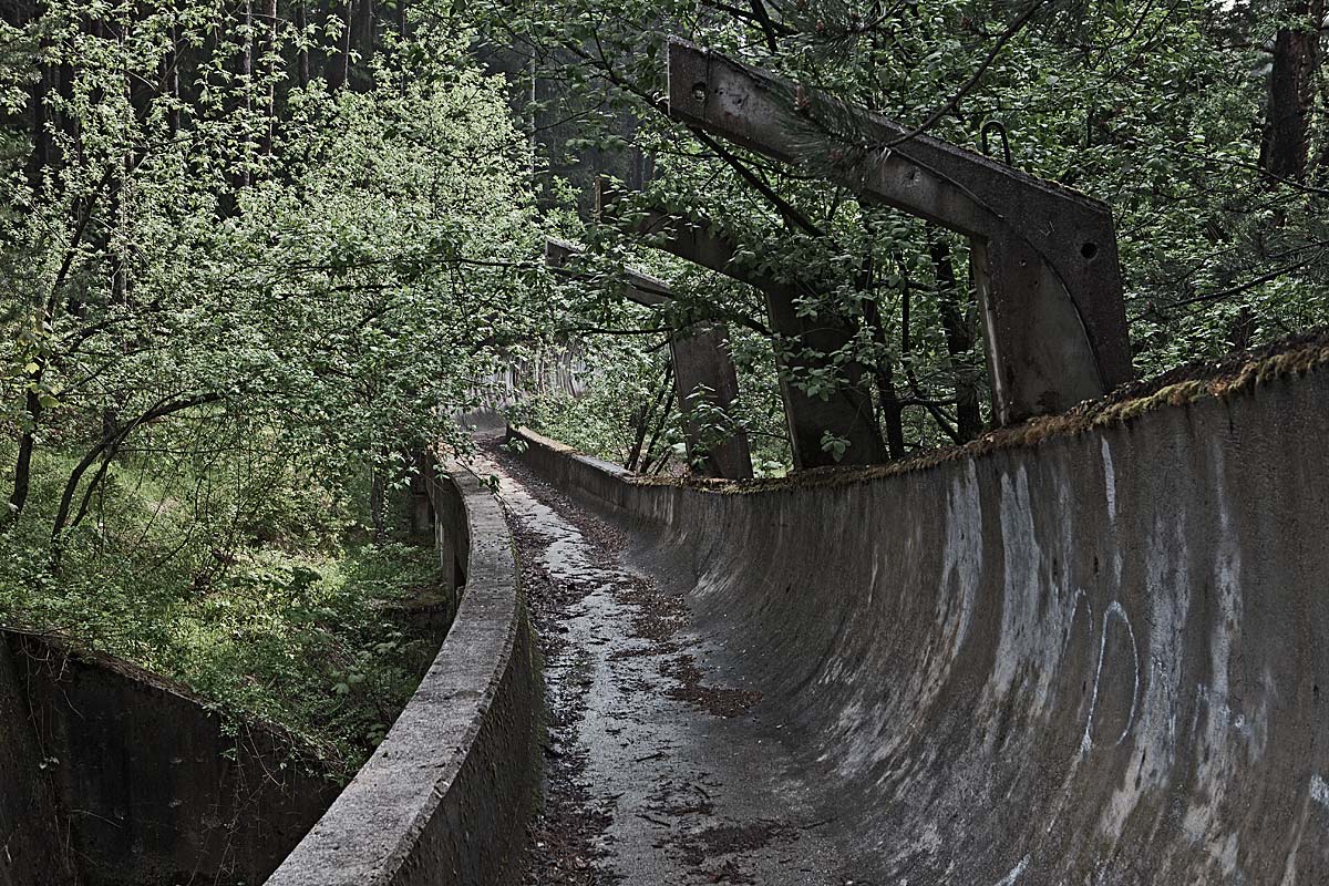 '4 out of 6', olympic spirit #18, bosnia herzegovina, 2011 (East Germany won 2 & 4 bobsleigh at winter games 1984 where the DDR designed the track and won 4 out of 6 medals. the west claimed insider knowledge as a reason)